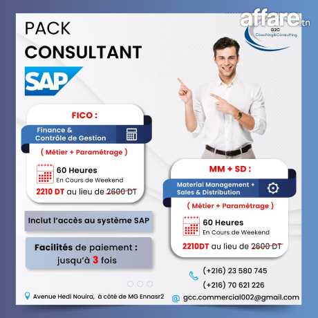 Pack SAP MM /SD & FICO : Formation Métier et Paramétrage