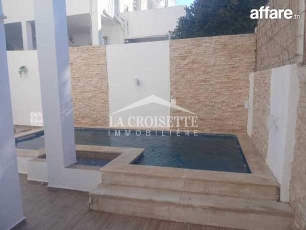 RDCH de villa S+1 avec piscine à Carthage MRCL0300