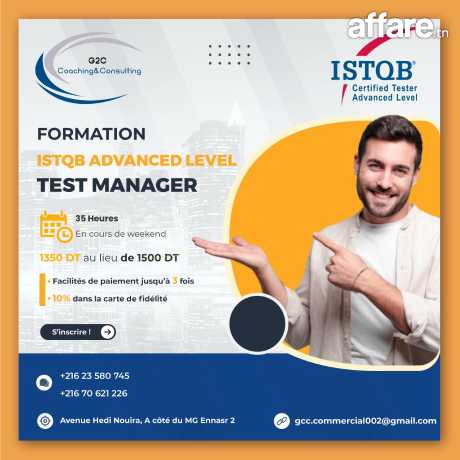 Formation ISTQB Advanced Level Test Manager 