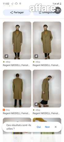 Manteau en vrai cachemire Loro Piana authentique 