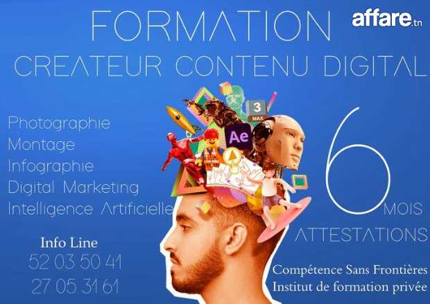 Formation Créateur Contenu Digital