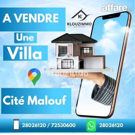 DV2330 A Vendre Une Villa à Cité Malouf Bizerte